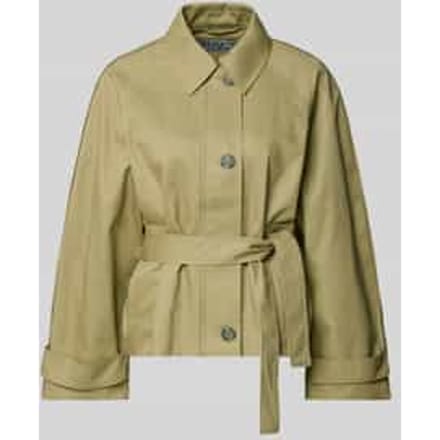 Trenchcoat met Strikceintuur en mouwriempjes