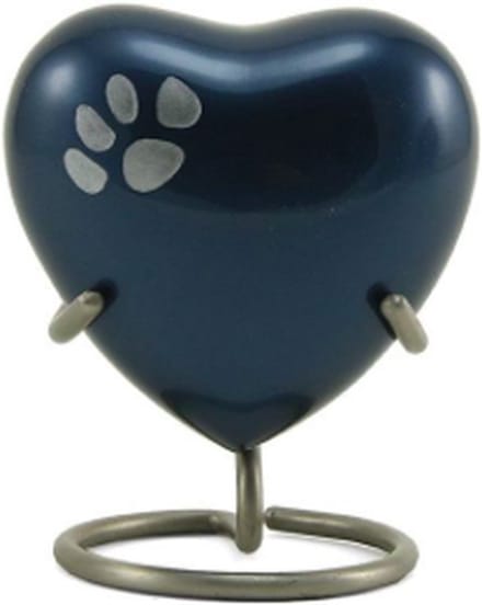 Urnencenter© - Moonlight Odyssey Paws Dieren Hartjes Urn - Mini urn - Urn Hond - Urn Kat - Deelbewaring - 50ml