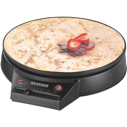 Severin CM 2198 Crepe-/Pannenkoekenmaker, 30cm, anti-aanbaklaag, traploze temperatuurinstelling, 1000W
