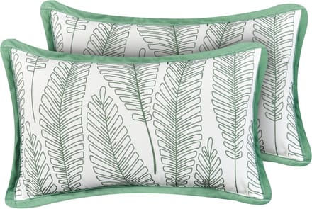 MEADOW - Set van 2 tuinkussens - Groen - 30 x 50 cm- Polyester