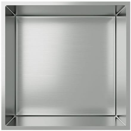 ALONI inbouwnis – 30x30x7 cm – geborsteld chroom