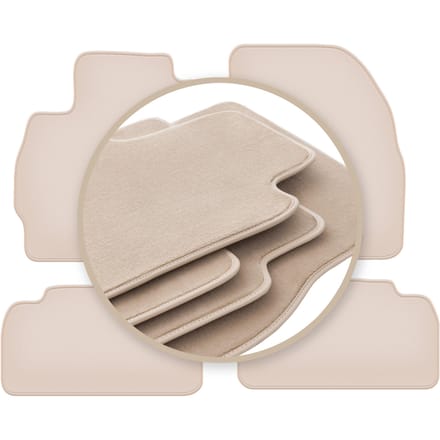 PREMIUM beige vloermatten voor: Mazda Premacy III minivan 2010-
