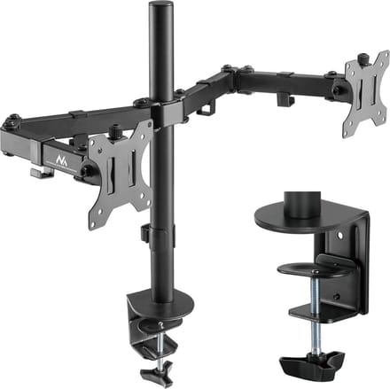 Maclean - Monitorhouder - Bureauhouder voor 2 monitoren LCD-LED - 17- 32'' MC-884
