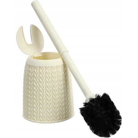 CURVER WC-borstel + Toiletcontainer Crème