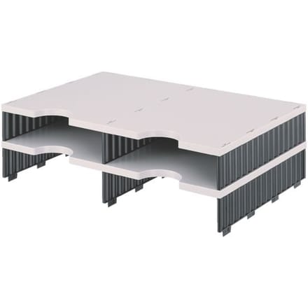 styro® sorteerstation styrodoc Standaard, C4, aanbouweenheid, grijs/zwart