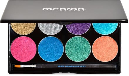 Mehron - Paradise AQ Schmink op waterbasis schminkpalet - 8 kleuren Metallic