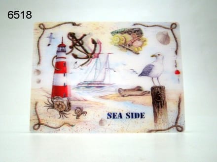 3D Ansichtkaart Strand – Seaside – Reliëf Kaart – 16 x 11,5 cm