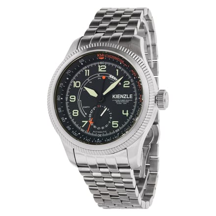 KIENZLE Horloge - Pilotimer - Automatic Power Reserve KM418 - Waterdicht tot 10 ATM - Gangreserve Indicator