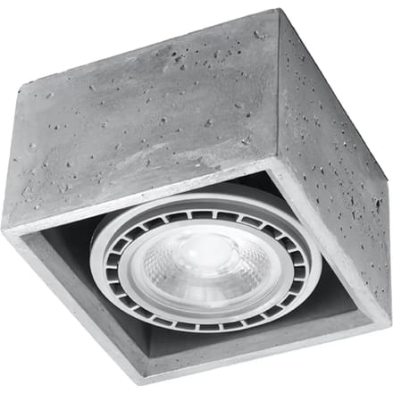 Betonnen plafondlamp Sollux Lighting Quatro 1