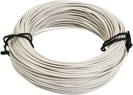 Bobine fil électrique blanc multibrin 9/10 0.75mm² x 50m faisceau pour moto cyclo