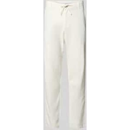 slim fit broek van mix van katoen en linnen model 'BRODY'