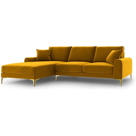 4.5-zitshoekbank Madara links velvet | Mazzini Sofas