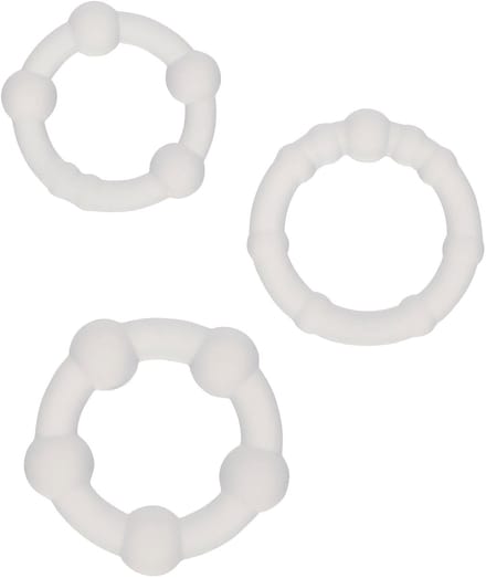 CalExotics Alpha Beaded Penis Ring Set