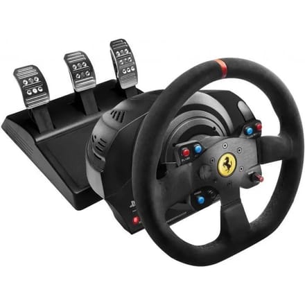 Thrustmaster T300 Ferrari Integral - Racestuur met 3 pedalen - Force Feedback - voor PS5 / PS4 / PC