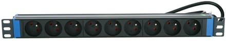 DSIT 19 inch 9 voudige stekkerdoos - Penaarde - geschikt voor serverkast - patchkast en flightcase