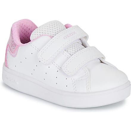 GEOX ECLYPER PEUTERMEISJES Sneakers - WIT/ROZE - Maat 21