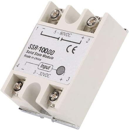 Allecto - SSR-100DD Semiconductor Relay - 100A DC Module voor Industriële Automatisering