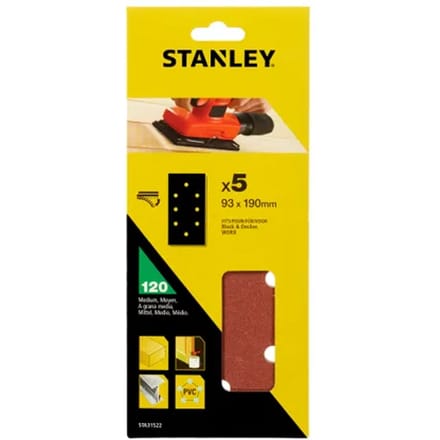 Stanley Schuurvel - K120 - 93x190mm - 5 Stuks