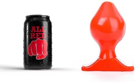 All Red Butt Plug 17 x 9 cm - rood