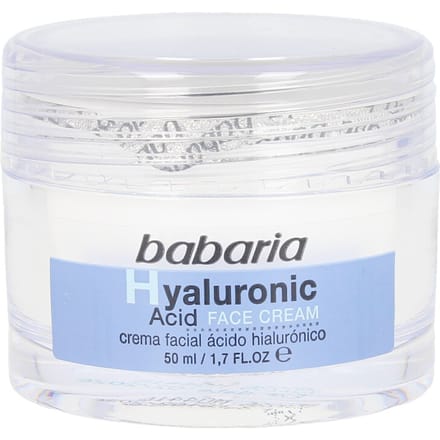 BABARIA - Crème visage à l'acide hyaluronique 50 ml de crème