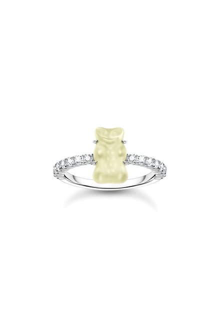 Thomas Sabo - TR2459-052-14-54 - Ring - 925 zilver - Dames - Goldbär wit - Ringmaat 54