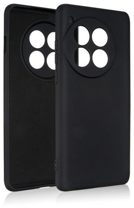 Beline Silicone - Hoesje voor mobiele telefoon - OnePlus 12 5G - Zwart - Mat