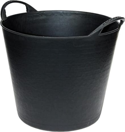 Flexibele kuip 42 liter zwart