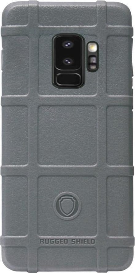 RUGGED SHIELD Rubber Bumper Case Hoesje Geschikt voor Samsung Galaxy S9 - Grijs