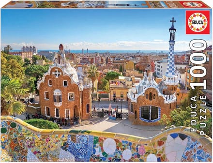 Legpuzzel - 1000 stukjes - Barcelona ingang Park Gruell - Educa puzzel