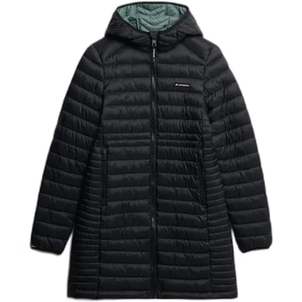 Superdry - Fuji Lite Middellange Gewatteerde Capuchonjas - Dames - Gewatteerde jassen