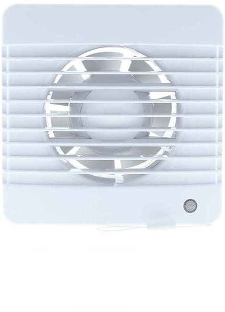 Badkamerventilator wit Ø100mm met trekkoord