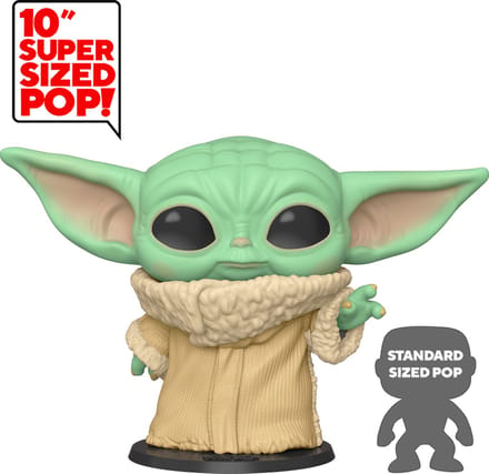 Beeldje Funko The Mandalorian Super Sized Pop Star Wars The Child