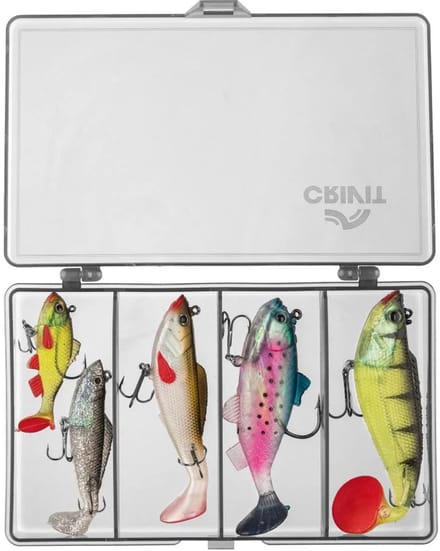 Crivit Lokaas Shad - Lookaas set - Rubbervisje - 5-pack