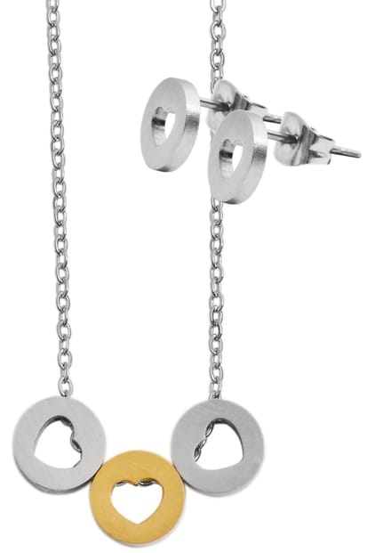 AKZENT Akzent dames sieradenset Edelstahl zilver