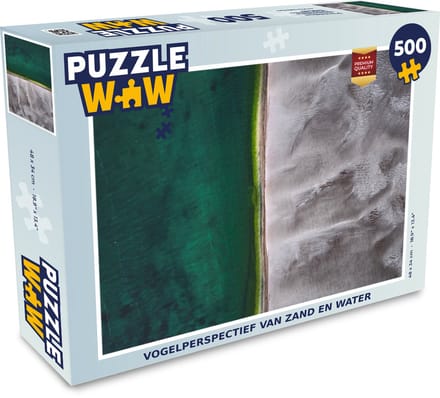 Puzzel zand en water in Australië - Legpuzzel - Puzzel 500 stukjes