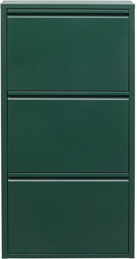 Schoenenkast Caruso groen 3 laden Kare Design