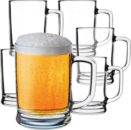 KADAX Bierpul Birra 400 ml, set van 6 stuks