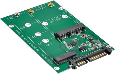 SSD Adapter Converter - M.2 NGFF mSATA - Data Overzetten - 2-in-1 Combo - 2.5 inch - Niet gespecificeerd