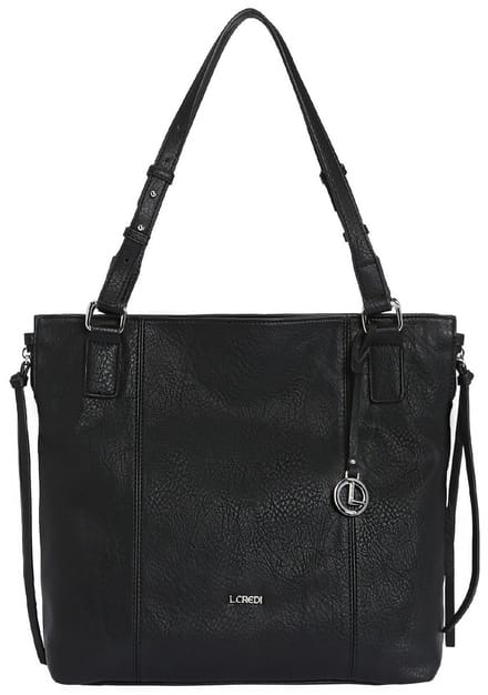 L.CREDI Schoudertas Jana Shopper Black Zwart