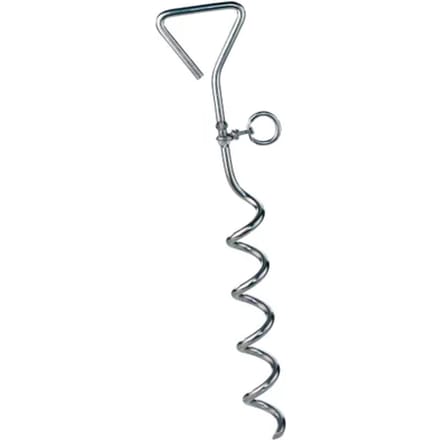 Seilflechter Grondanker - Verchroomd Staal - Spiraalvormig - 42cm