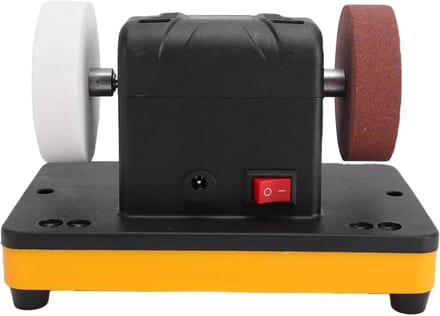 Kleine Slijpmachine - Mini Polijstmachine - Efficiënt Polijsten - Verstelbare Snelheid - 3 Inch Schijf - Geel