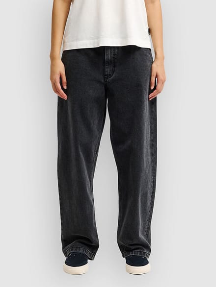 Quiksilver Qsw Wide Crop Denim Jeans zwart