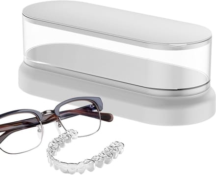 Ultrasone Reiniger - Sieraden Wasbox - Sieraden Reinigen - Snelle Microbel Reiniging - Compact Draagbaar - Wit