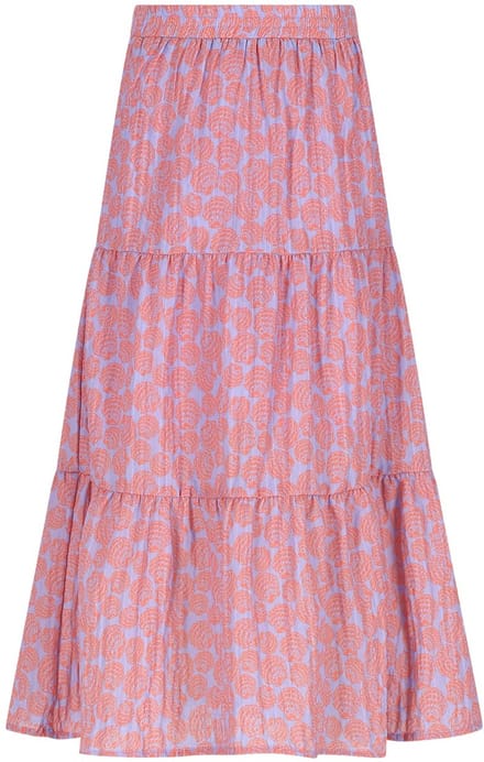NONO - Nael AOP Shells Maxi Skirt - Galaxy Lilac - Maat 104