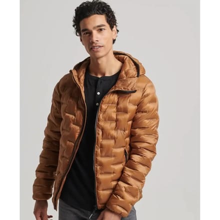 Superdry - Gewatteerde korte pufferjas - Heren - Gewatteerde jassen