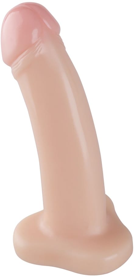 Deep Desire - PVC Dildo - 15 cm – Lichte Huidskleur