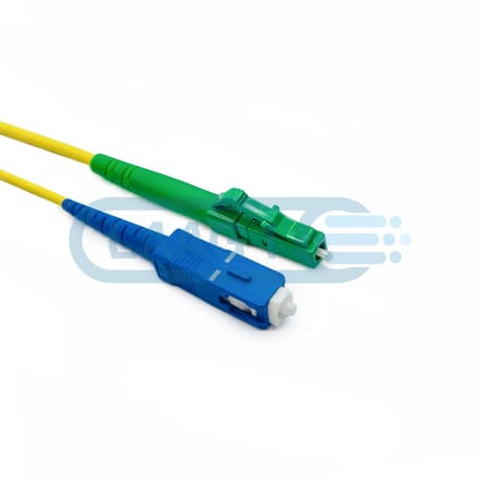 Laag1 - Glasvezel Patchkabel - Simplex LC/APC naar SC/UPC - 10.0m