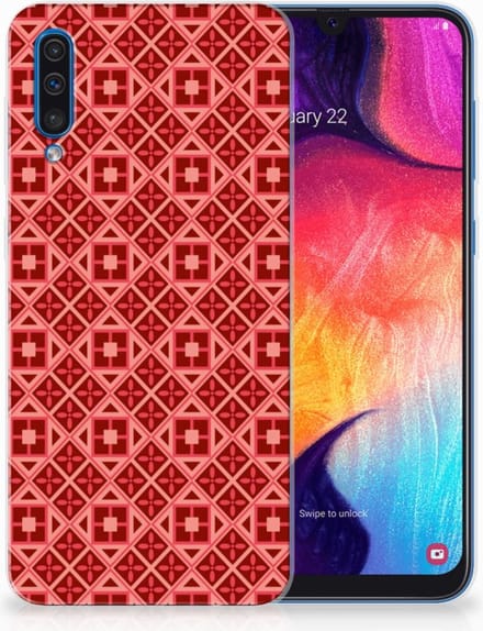 Samsung Galaxy A50 TPU bumper Batik Rood