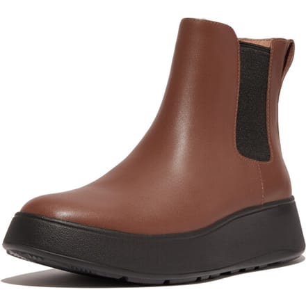 FitFlop F-Mode Leather Flatform Chelsea Boots BRUIN - Maat 36