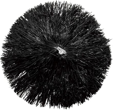 Grote Zwarte Feest Pompons 110 Gram voor Support en Versiering